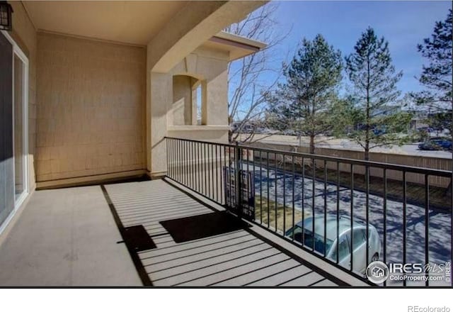 view of balcony