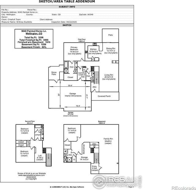 9040 Painted Horse Ln, Wellington, CO 80549 - floor plan