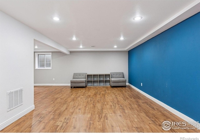 5285 Gallatin Pl, Boulder, CO 80303 - unfurnished room featuring recessed lighting, wood finished floors, visible vents, and baseboards