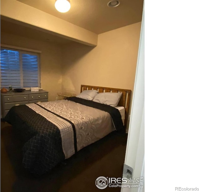 bedroom with recessed lighting