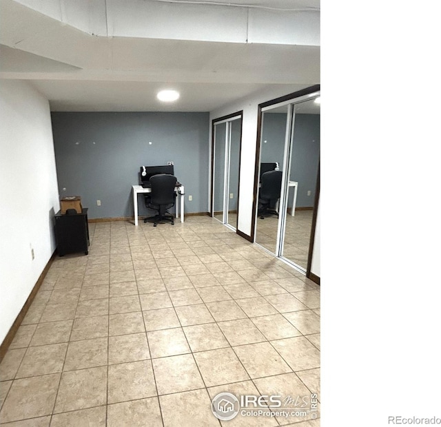 425 Stanford St, Brush, CO 80723 - home office featuring light tile patterned flooring and baseboards