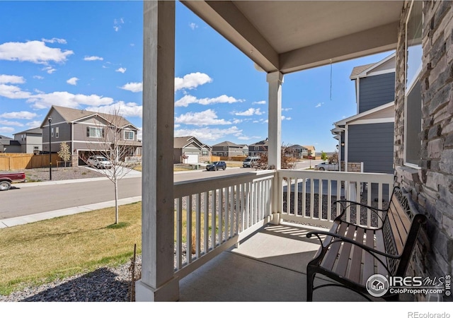3759 Catmint St, Wellington, CO 80549 - balcony with covered porch and a residential view