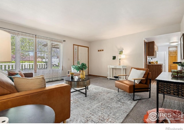 4560 Larkbunting Dr Unit 2B, Fort Collins, CO 80526 - carpeted living area featuring baseboards