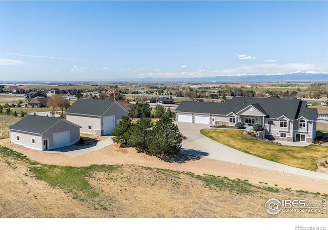 bird's eye view featuring a residential view