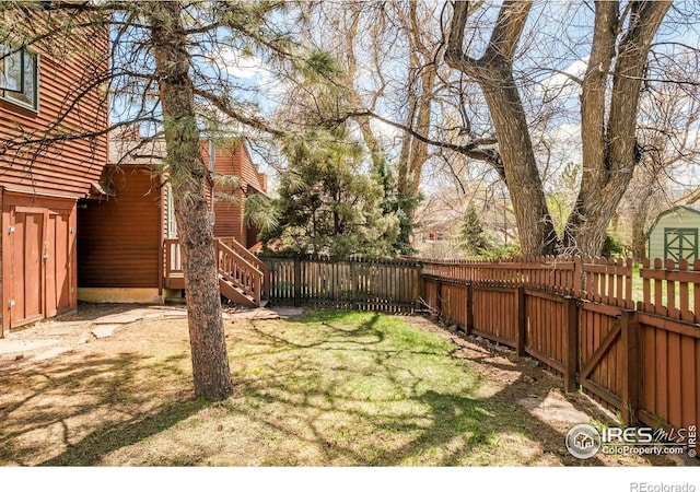 1800 Sumac Ave, Boulder, CO 80304 - view of yard with a fenced backyard