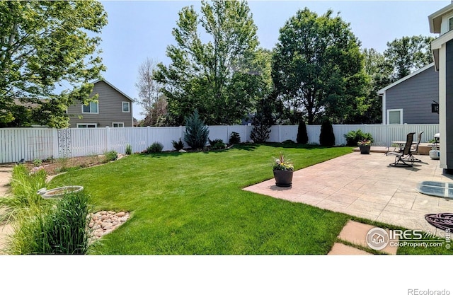 116 Rock Bridge Ct, Windsor, CO 80550 - view of yard featuring a patio area