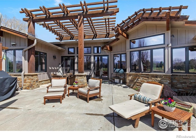 1533 Old Tale Rd, Boulder, CO 80303 - view of patio with a pergola