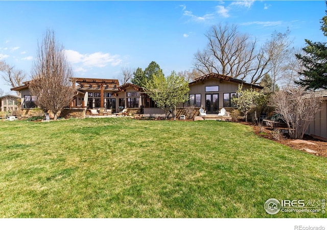 1533 Old Tale Rd, Boulder, CO 80303 - back of house featuring a lawn