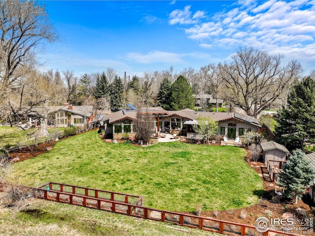 1533 Old Tale Rd, Boulder, CO 80303 - view of yard with fence