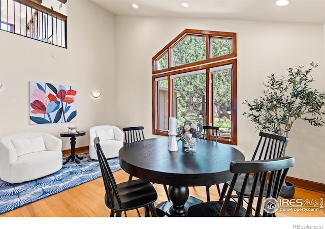 2499 Powderhorn Ln, Boulder, CO 80305 - dining area with recessed lighting, baseboards, and wood finished floors