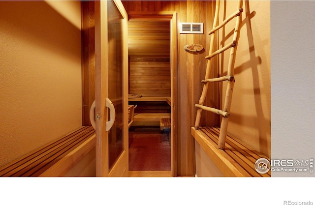 view of sauna / steam room