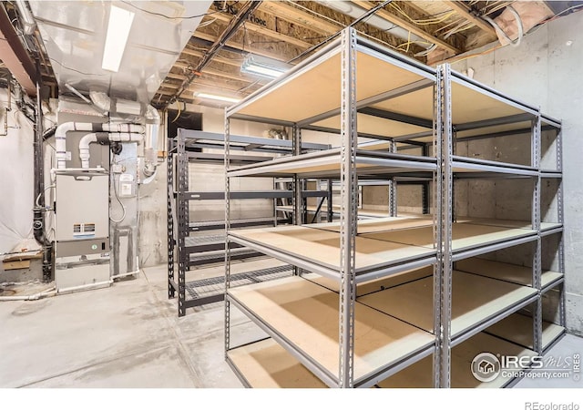 view of storage area