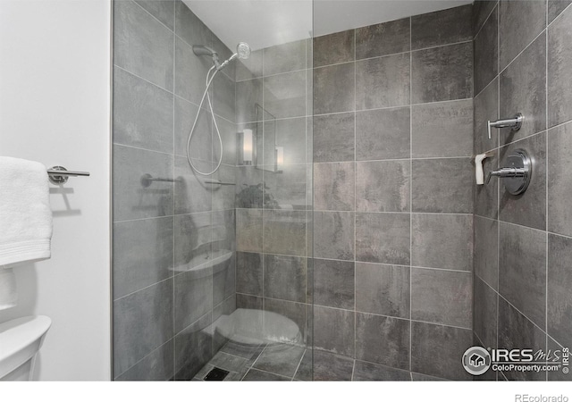 1360 Walnut St Unit 211, Boulder, CO 80302 - bathroom featuring toilet and tiled shower