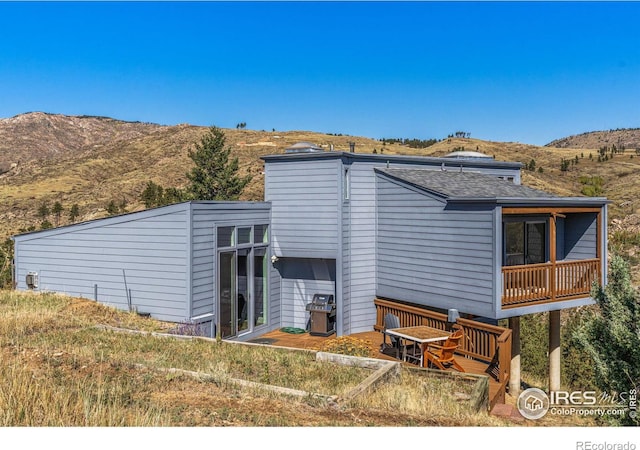 319 Camino Bosque, Boulder, CO 80302 - back of property featuring a mountain view