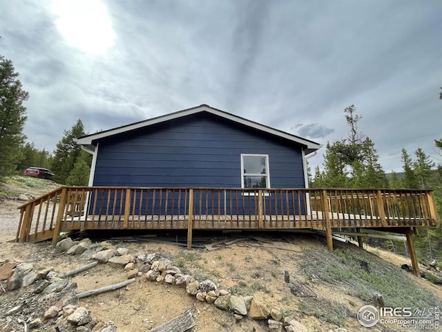 2292 Ottawa Way, Red Feather Lakes, CO 80545 - exterior space featuring a wooden deck