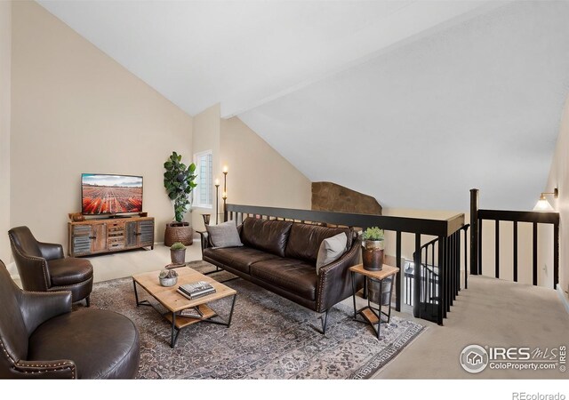 6385 Oak St Unit 301, Arvada, CO 80004 - living area with vaulted ceiling
