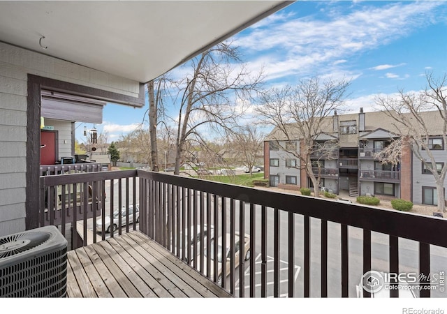6385 Oak St Unit 301, Arvada, CO 80004 - wooden deck with a residential view