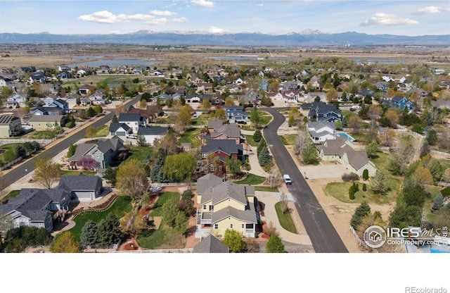 3530 Willow Rd, Frederick, CO 80504 - bird's eye view featuring a residential view and a mountain view