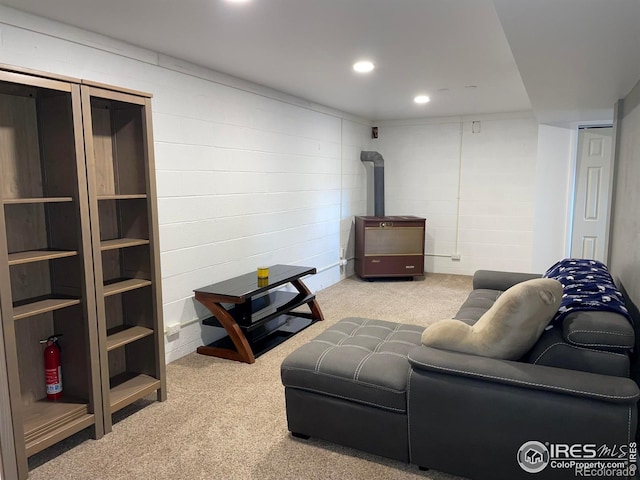 134 Swift Deer Rd, Red Feather Lakes, CO 80545 - carpeted living room featuring recessed lighting