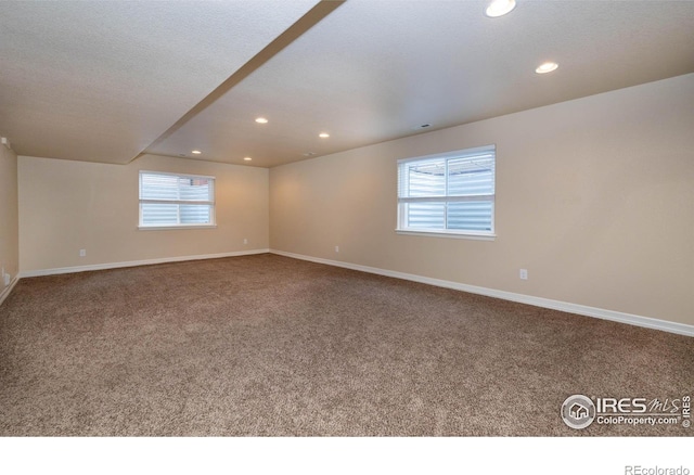 6659 12th St, Frederick, CO 80530 - spare room featuring baseboards, recessed lighting, and carpet