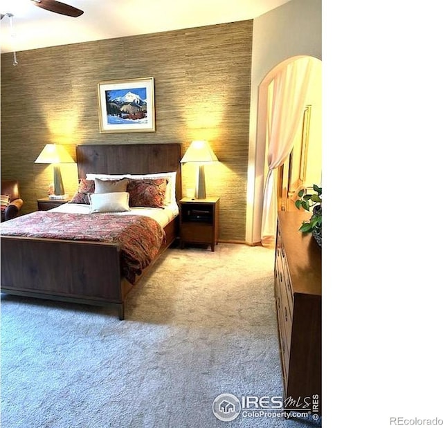 13873 Legend Way Unit 103, Broomfield, CO 80023 - bedroom with carpet floors and a ceiling fan