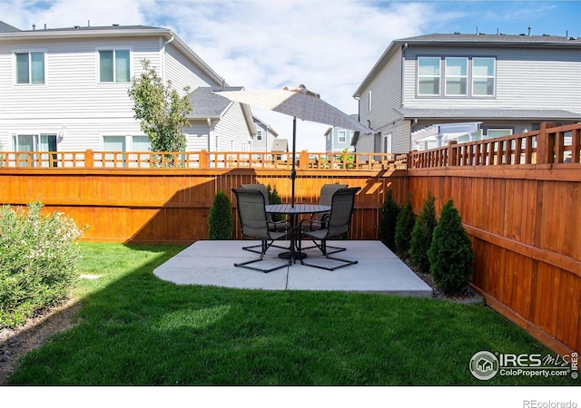 4424 Haymill Ct, Timnath, CO 80547 - view of yard featuring a patio