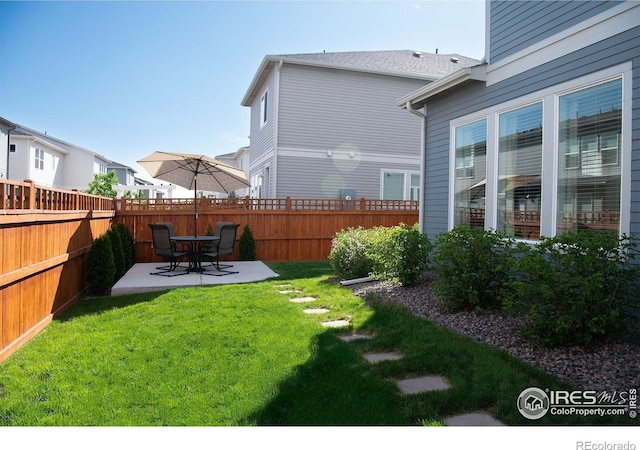 4424 Haymill Ct, Timnath, CO 80547 - view of yard featuring a patio area