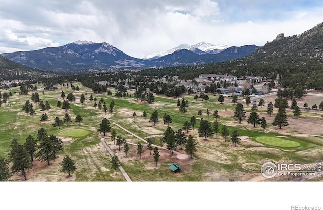 711 Eagle Ln, Estes Park, CO 80517 - exterior space with a mountain view and golf course view