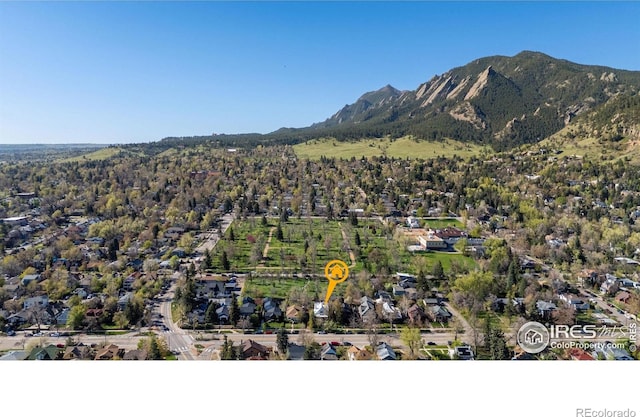 838 University Ave, Boulder, CO 80302 - aerial view with a mountain view