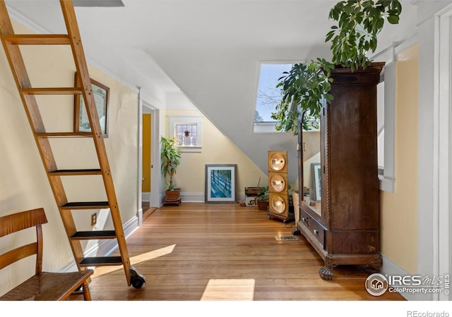 838 University Ave, Boulder, CO 80302 - bonus room with stairway, baseboards, and wood finished floors