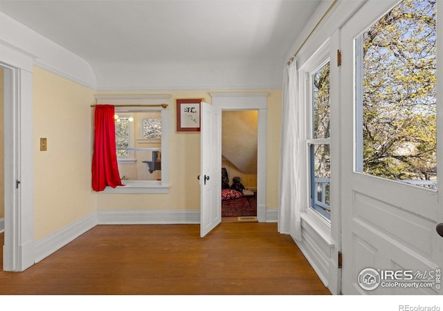 838 University Ave, Boulder, CO 80302 - interior space with baseboards, wood finished floors, and a healthy amount of sunlight