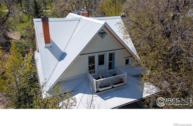 838 University Ave, Boulder, CO 80302 - exterior space featuring a chimney