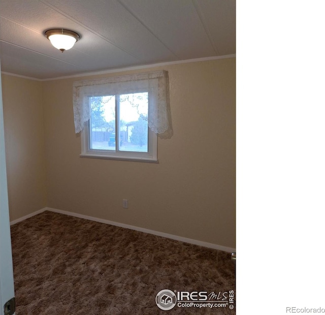 4202 Coronado St, Greeley, CO 80634 - unfurnished room featuring crown molding, baseboards, and carpet