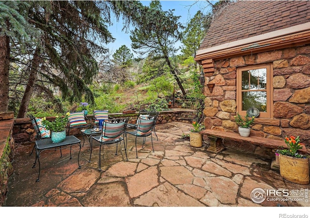 1025 5th St, Boulder, CO 80302 - view of patio featuring outdoor dining area