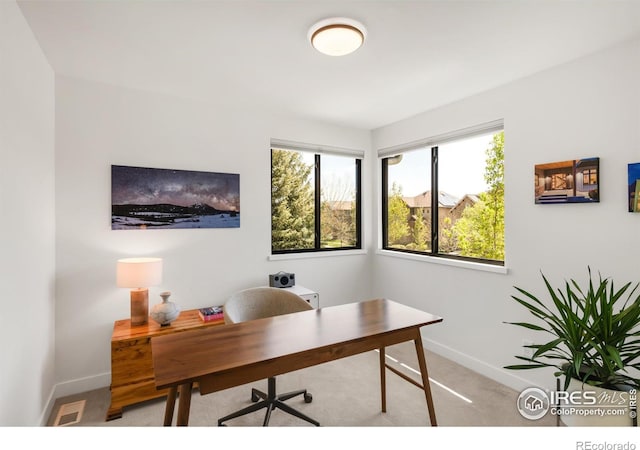 3809 Howe Ct, Boulder, CO 80301 - carpeted office with baseboards and a wealth of natural light