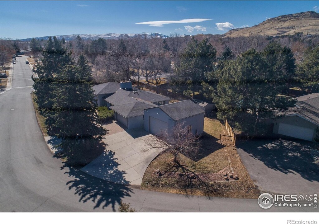 2605 Crabapple Ct, Golden, CO 80401 - bird's eye view with a mountain view