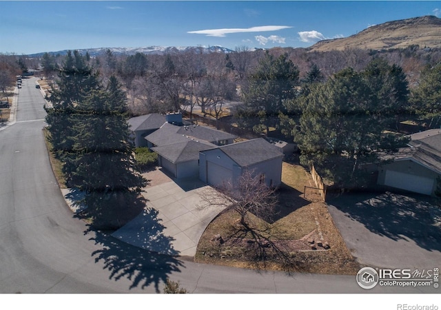 2605 Crabapple Ct, Golden, CO 80401 - bird's eye view with a mountain view