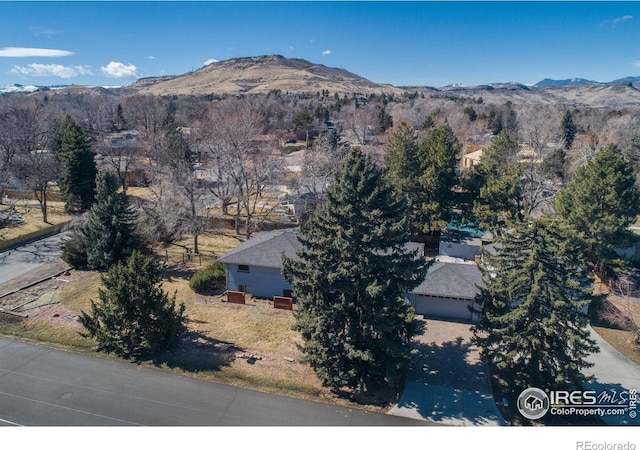 2605 Crabapple Ct, Golden, CO 80401 - birds eye view of property with a mountain view