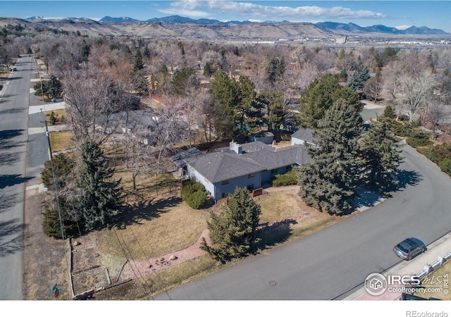 2605 Crabapple Ct, Golden, CO 80401 - birds eye view of property featuring a mountain view