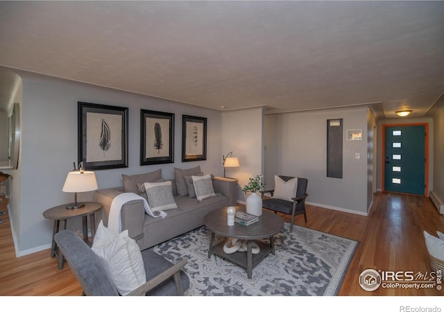 2605 Crabapple Ct, Golden, CO 80401 - living area with baseboards and wood finished floors