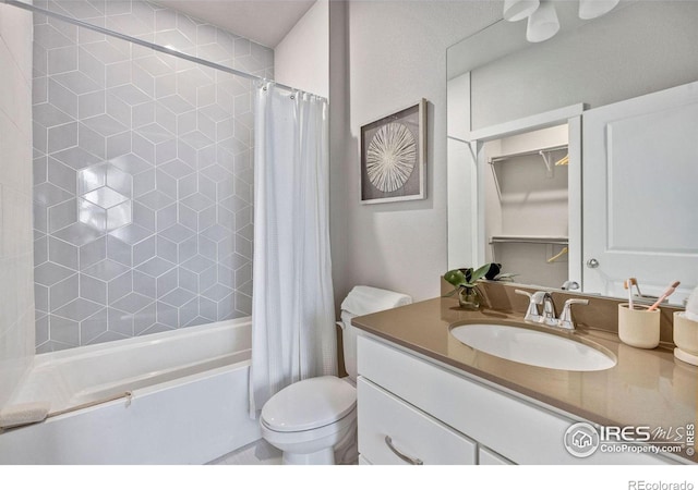 968 Birdwhistle Ln Unit 6, Fort Collins, CO 80524 - bathroom with vanity, shower / bath combo, and toilet