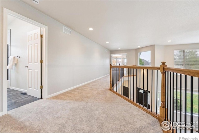 8355 Louden Circle Ft, Collins, CO 80528 - corridor with visible vents, recessed lighting, carpet, and baseboards