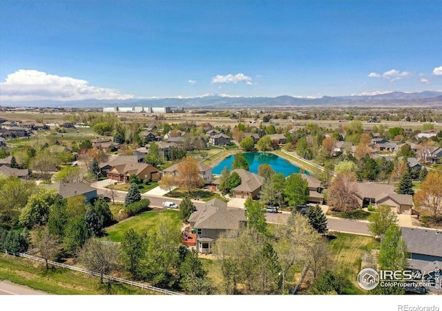 8355 Louden Circle Ft, Collins, CO 80528 - bird's eye view with a residential view and a water and mountain view