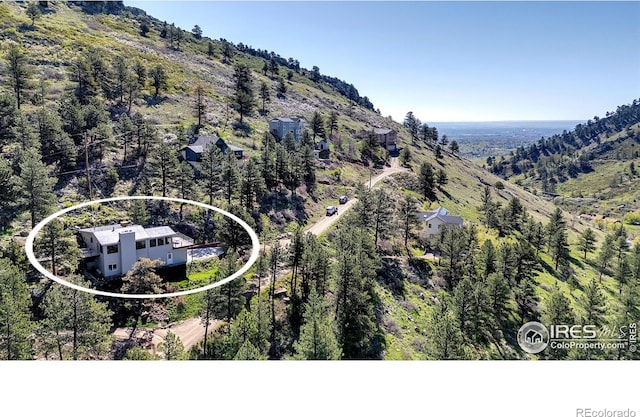 2345 Point Of Pines Dr, Boulder, CO 80302 - aerial view with a mountain view