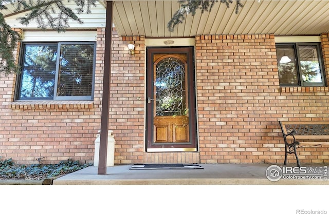 729 Jay Pl, Berthoud, CO 80513 - property entrance featuring brick siding