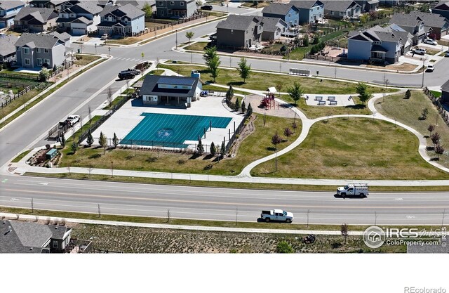 729 Jay Pl, Berthoud, CO 80513 - drone / aerial view with a residential view
