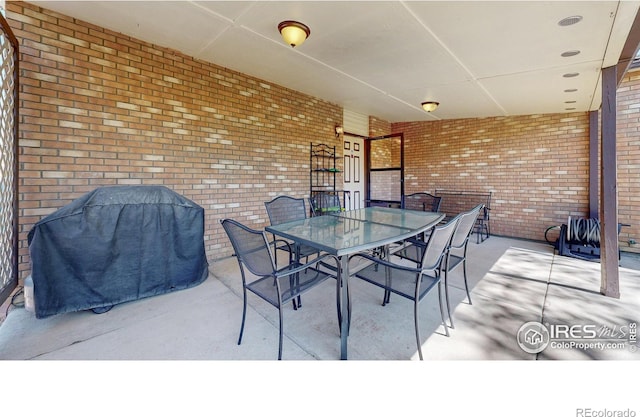 729 Jay Pl, Berthoud, CO 80513 - view of patio / terrace with outdoor dining area and grilling area