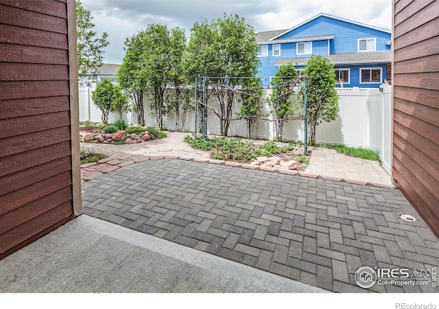 view of patio / terrace featuring a fenced backyard