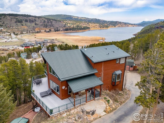 139 Ponderosa Dr, Nederland, CO 80466 - aerial view of a water and mountain view