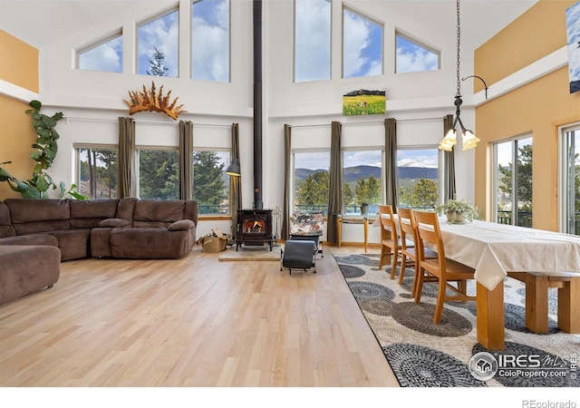139 Ponderosa Dr, Nederland, CO 80466 - sunroom / solarium with a wood stove